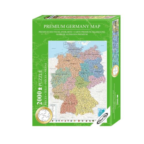 Deutschlandkarte Puzzle 2000 Teile, 68,8 x 96,6 cm