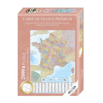 Puzzle Carte de France 2000 pièces, 68,8 x 96,6 cm 1