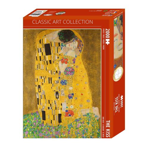 Der Kuss Puzzle Gustav Klimt 2000 Teile, 68,8 x 96,6 cm