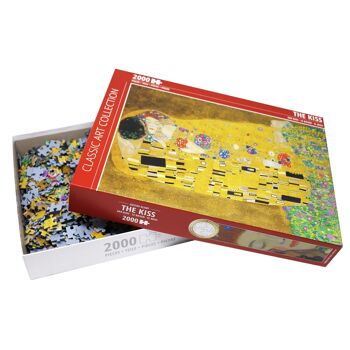 Puzzle Le Baiser Gustav Klimt 2000 pièces, 68,8 x 96,6 cm 4
