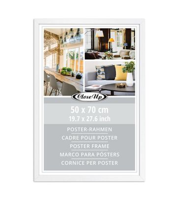 Cadres pour affiches 50 x 70 cm lot de 4 décor bois blanc 3