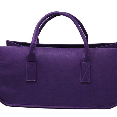 Filztasche Kaminholz Aubergine Tragetasche, Felt Bag