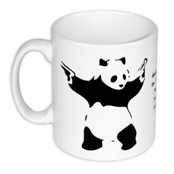 Détruire la tasse de racisme Tasse à café Banksy Panda 1