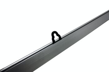 Rail à pince en aluminium rail d'affichage 61 cm (la paire) 6