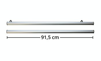 Rail à pince en aluminium rail d'affichage 91,5 cm (la paire) 5