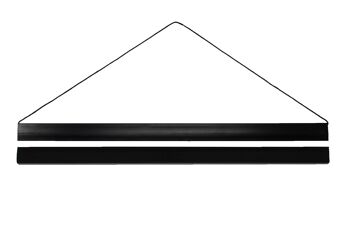 Porte-affiches noir 31,5 cm (paire) avec cordon de suspension 2