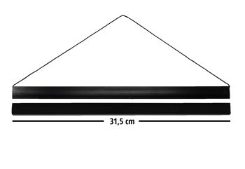 Porte-affiches noir 31,5 cm (paire) avec cordon de suspension 4