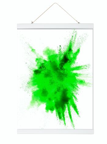 Porte-affiches magnétiques 61 cm, paire, plastique blanc 1