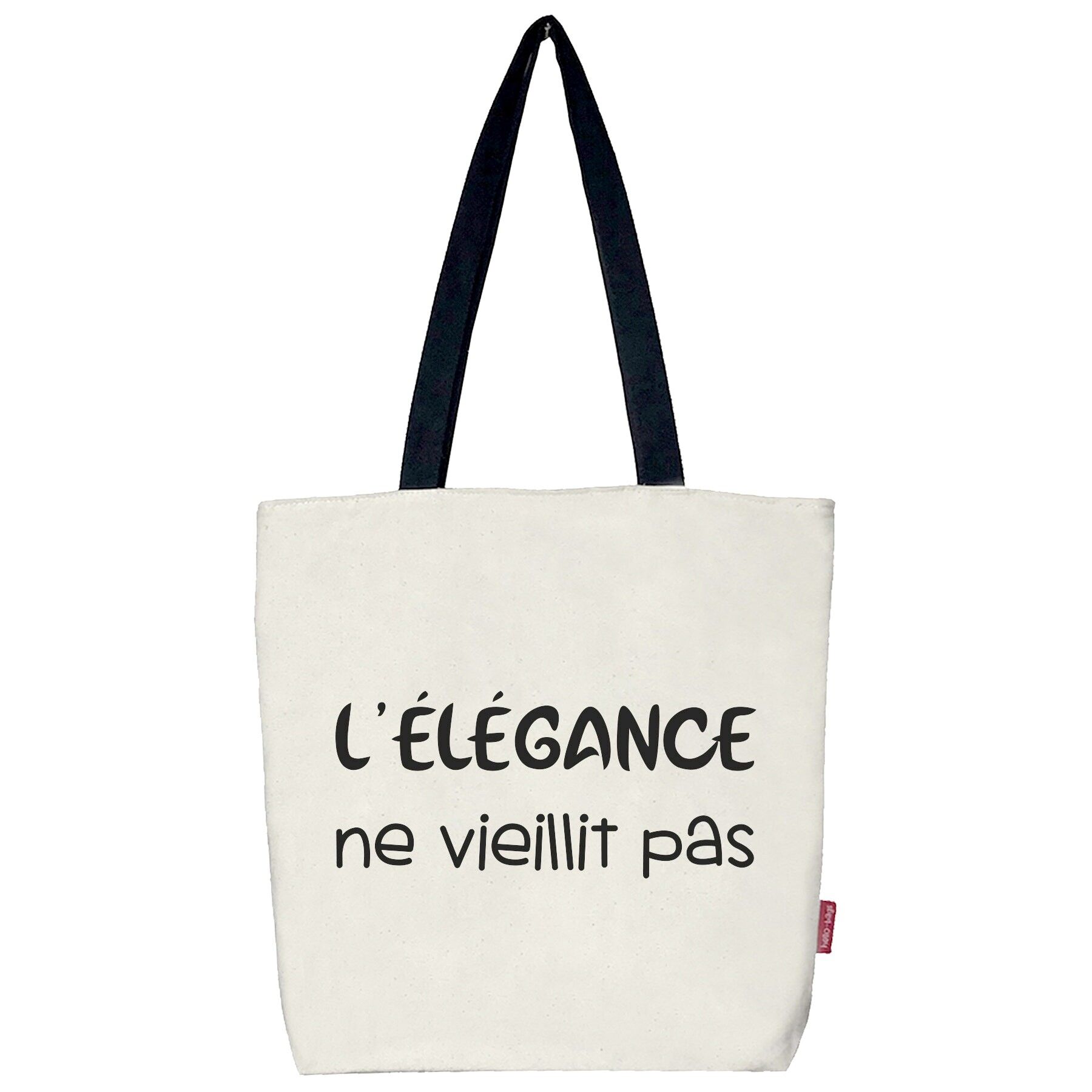 Borse di stoffa o totebag. Borse con frasi modello "L'ELEGANCE"