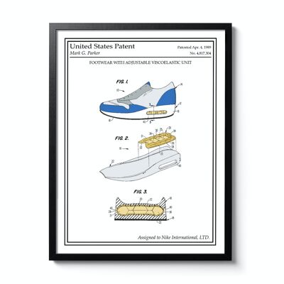 Patente Nike Air Max Color Póster