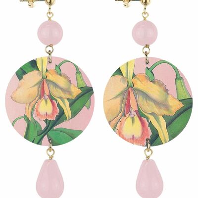 Celebre la primavera con joyas inspiradas en flores. Pendientes The Circle Classic Mujer Dèco Flores. Hecho en Italia