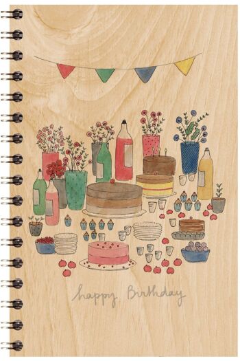 Carnet en bois - petit gramme HB