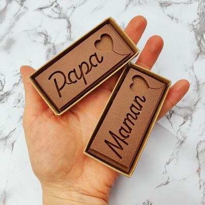 FÊTE DES MÈRES / PÈRES - Mini Tablette Chocolat