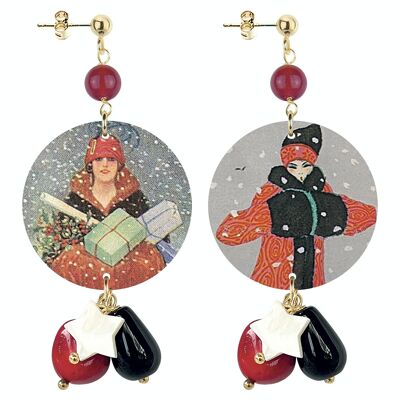 The Circle Special Women's Earrings Small Winter Lady. Made in Italy