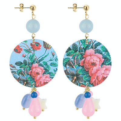 Celebrate spring with flower-inspired jewelry. The Circle Special Small Flowers Women's Earrings. Made in Italy