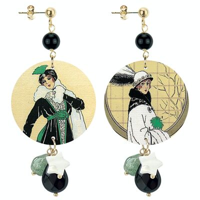 Boucles d'oreilles pour femme The Circle Special Small Belle Epoque. Fabriqué en Italie