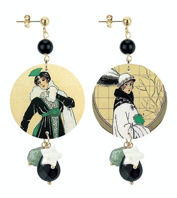 Boucles d'oreilles pour femme The Circle Special Small Belle Epoque. Fabriqué en Italie