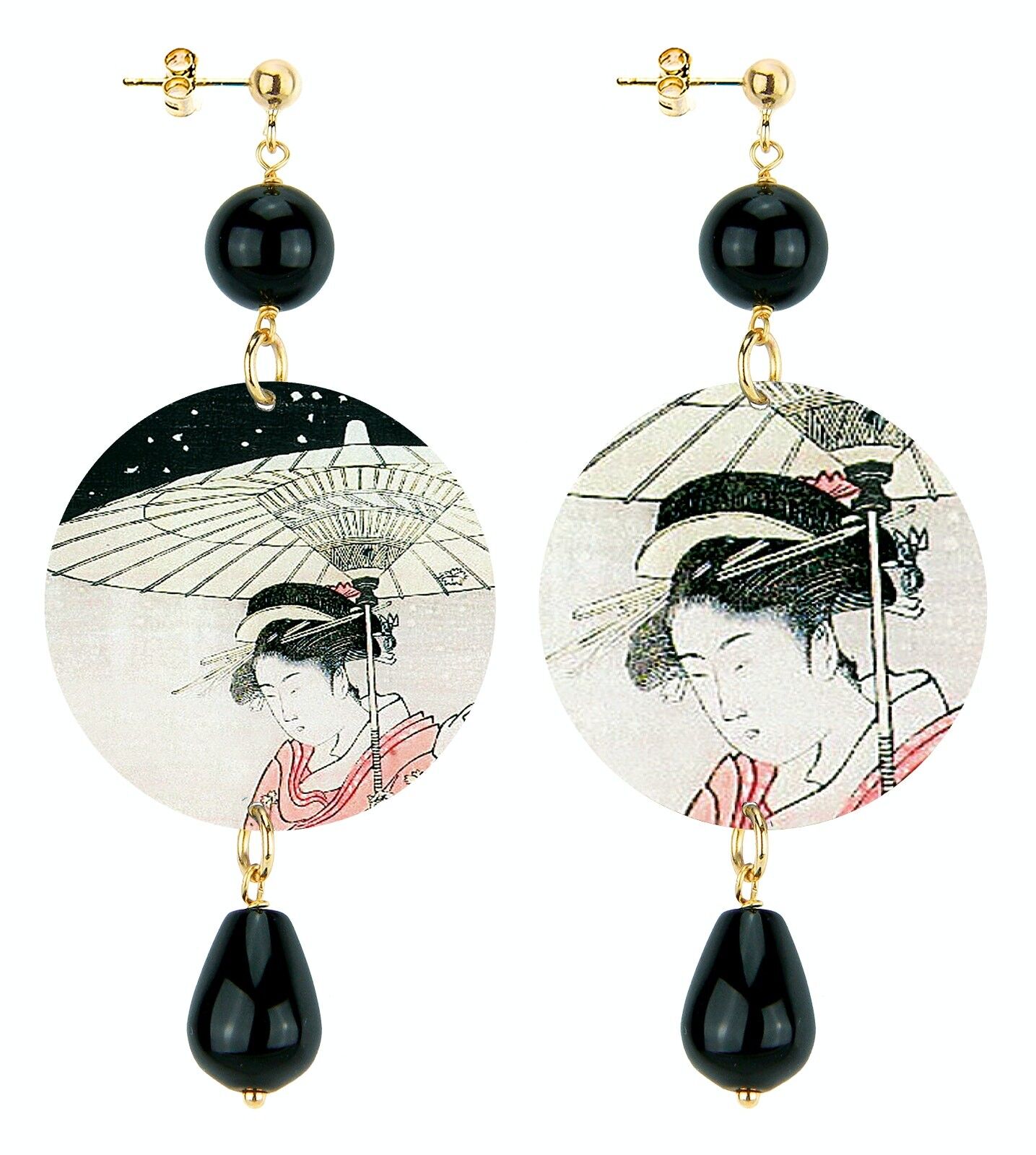 Orecchini Donna The Circle Classico Geisha con Ombrellino. Made in Italy