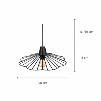 Suspension en métal Kananga Petit Modèle 9