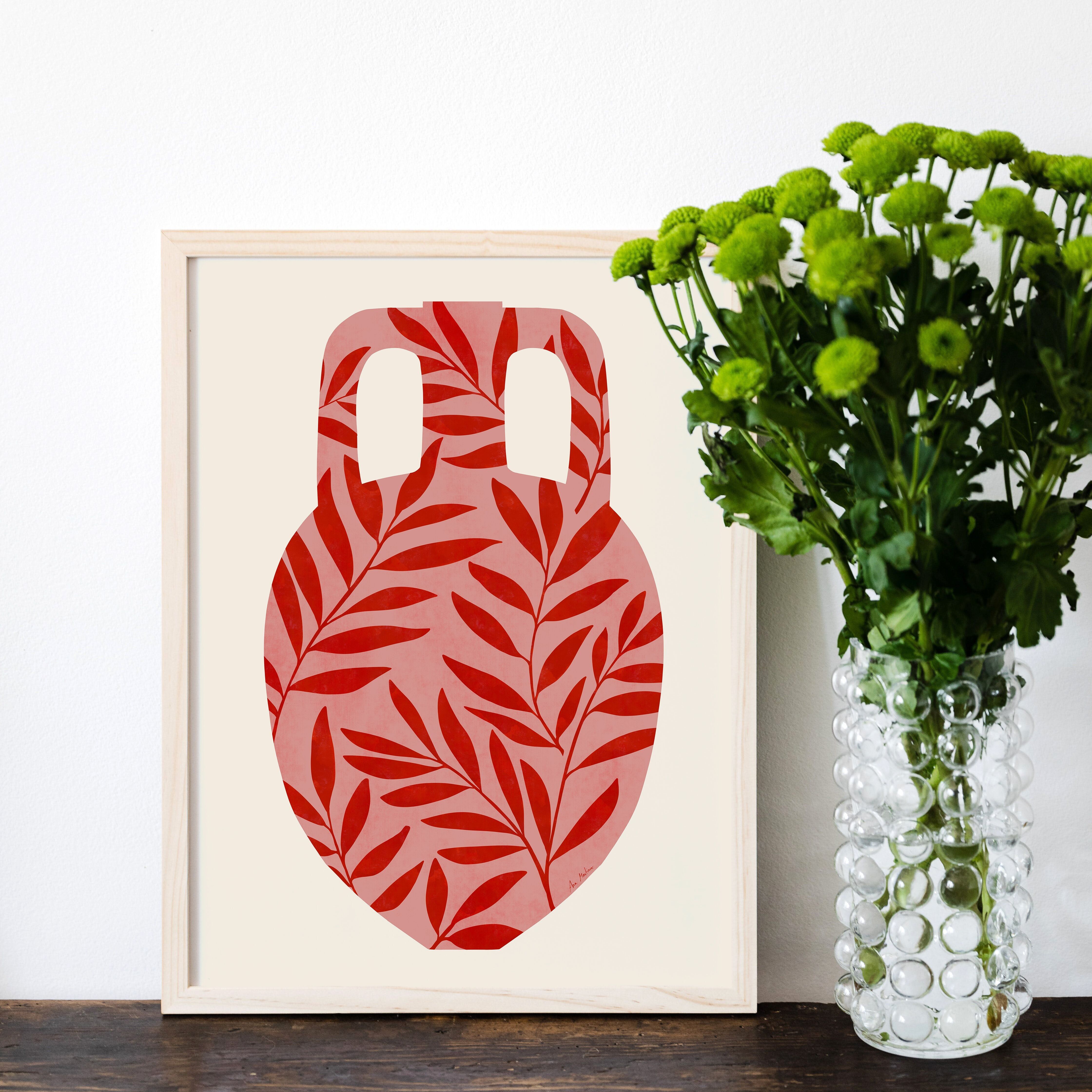 STAMPA ARTISTICA "Vaso Mediterraneo" - Varie dimensioni