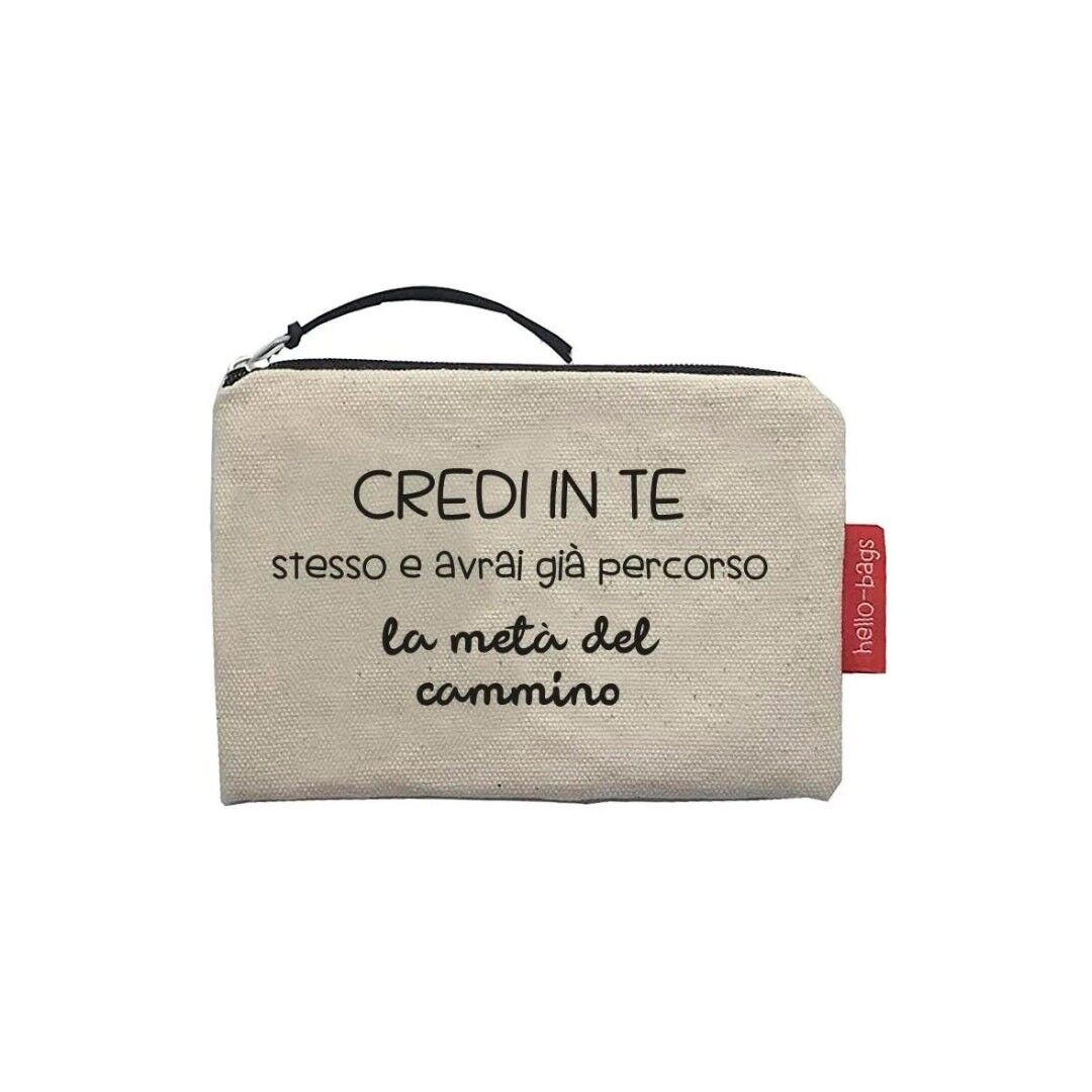 Portamonete / Portafoglio / Portacarte da donna modello "Credi in te"