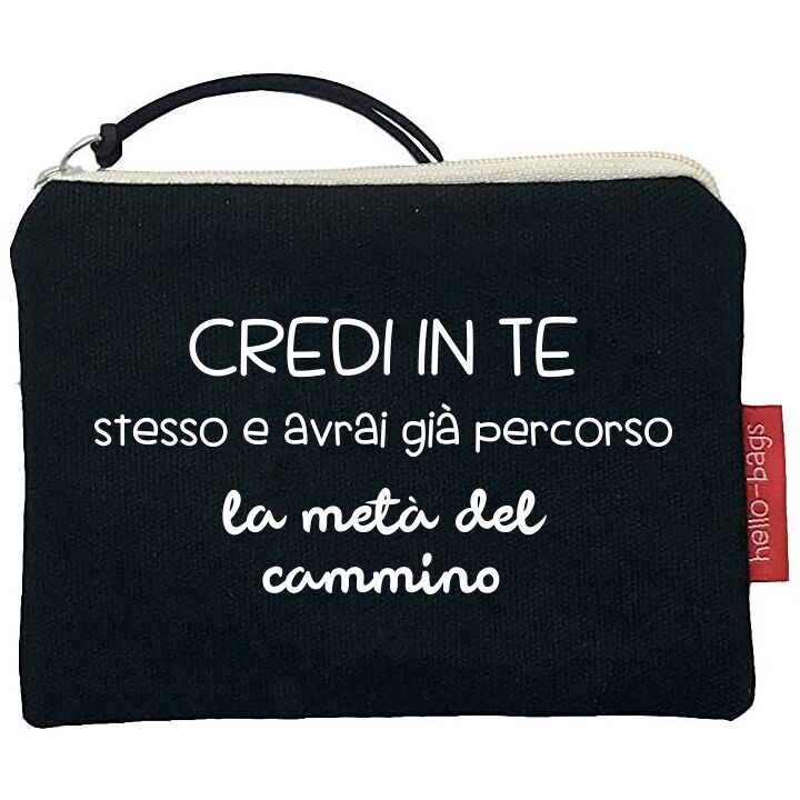 Portamonete / Portafoglio / Portacarte da donna modello "Credi in te"