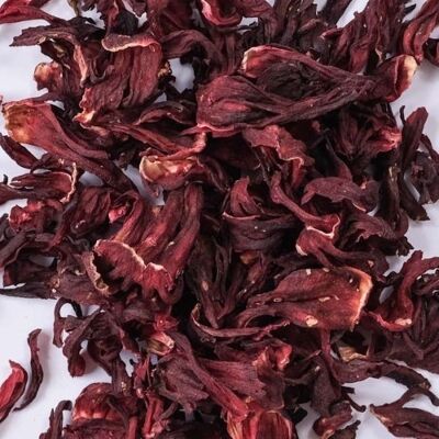 Fiori di Ibisco essiccati biologici sfusi 1,5 kg - Scatola da 1,5 kg