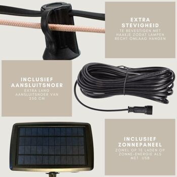 Guirlande lumineuse SOLAR de 7,5 m avec 25 lampes LED 4