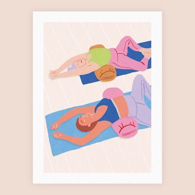 Cartel de clase de yoga