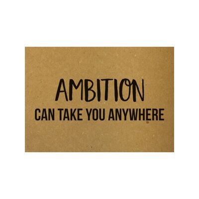 Postcard Ambition can take you anywhere