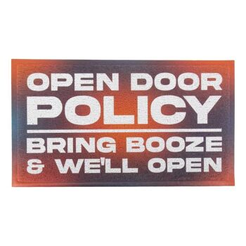 Politique de porte ouverte Apportez de l'alcool Paillasson (70 x 40 cm) 3