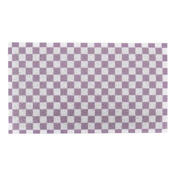 Paillasson à carreaux violet (70 x 40 cm) 3