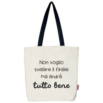 Totebags. Grand sac modèle « NON VOGLIO » 1