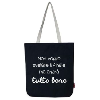 Totebags. Grand sac modèle « NON VOGLIO » 2