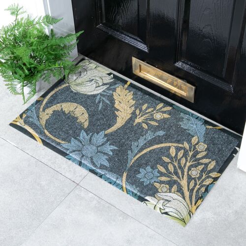 Blue William Morris Pattern Doormat (70 x 40cm)