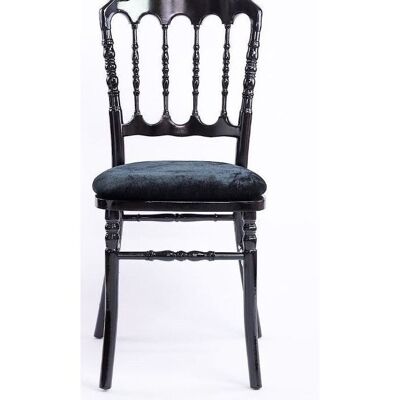 Chaise Napoleon 3 en bois Noir
