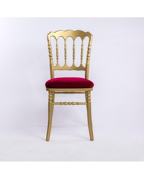 Chaise Napoleon 3 en bois dore