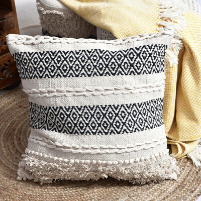 Amelia Artisanal Weave Handloom Cushion_Cushion_Bohemian, Boho eco-friendly Organic Cotton Cushion Cover