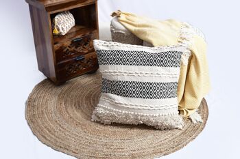 Amelia Artisanal Weave Handloom Cushion_Cushion_Bohemian, Boho respectueux de l'environnement Housse de coussin en coton biologique 3