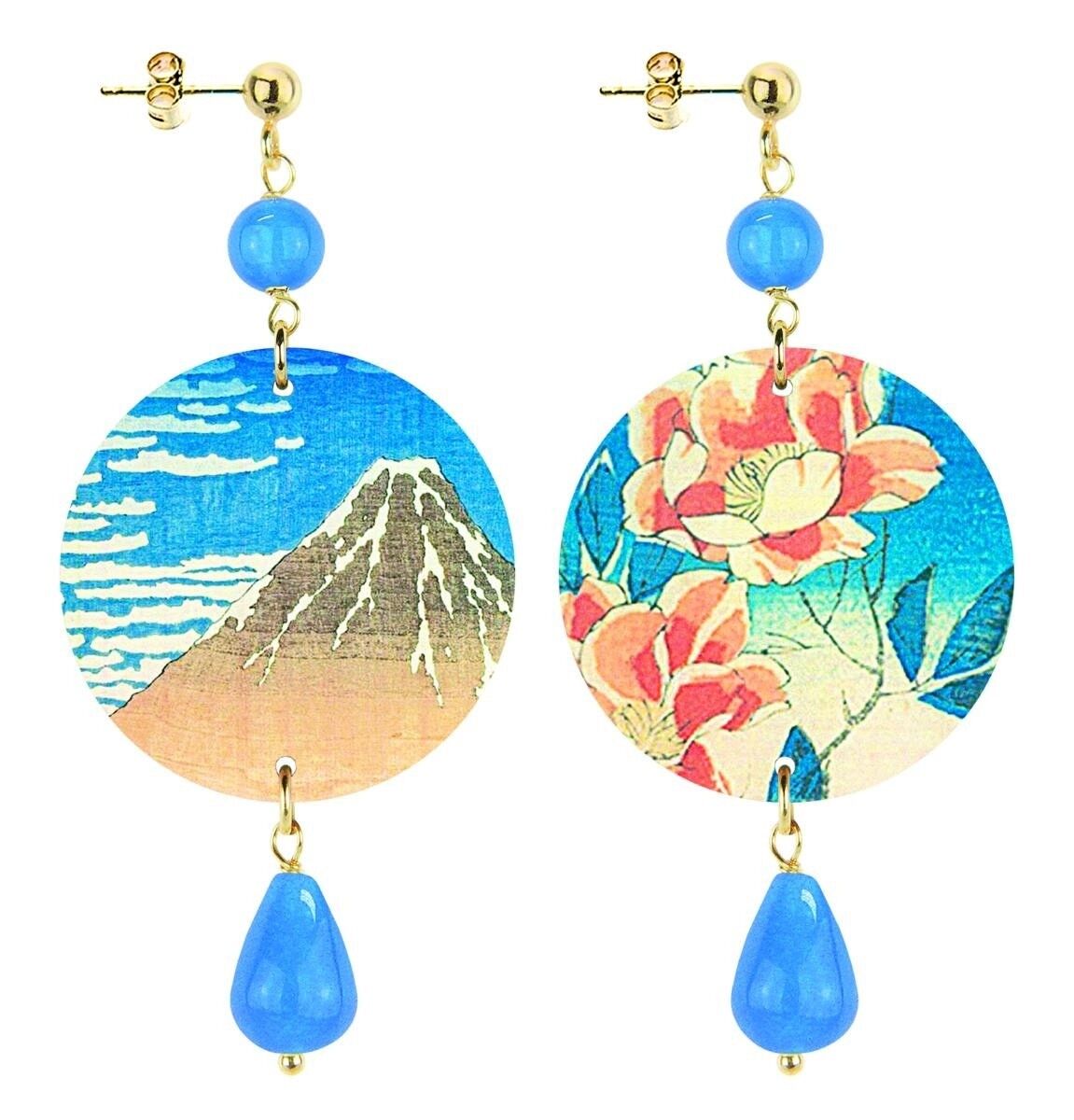 Celebra la primavera con gioielli ispirati ai fiori.Orecchini Donna The Circle Piccolo Fiori Arancio. Made in Italy