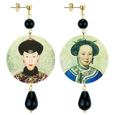 The Circle Small Samurai Women's Earrings. Made in Italy
