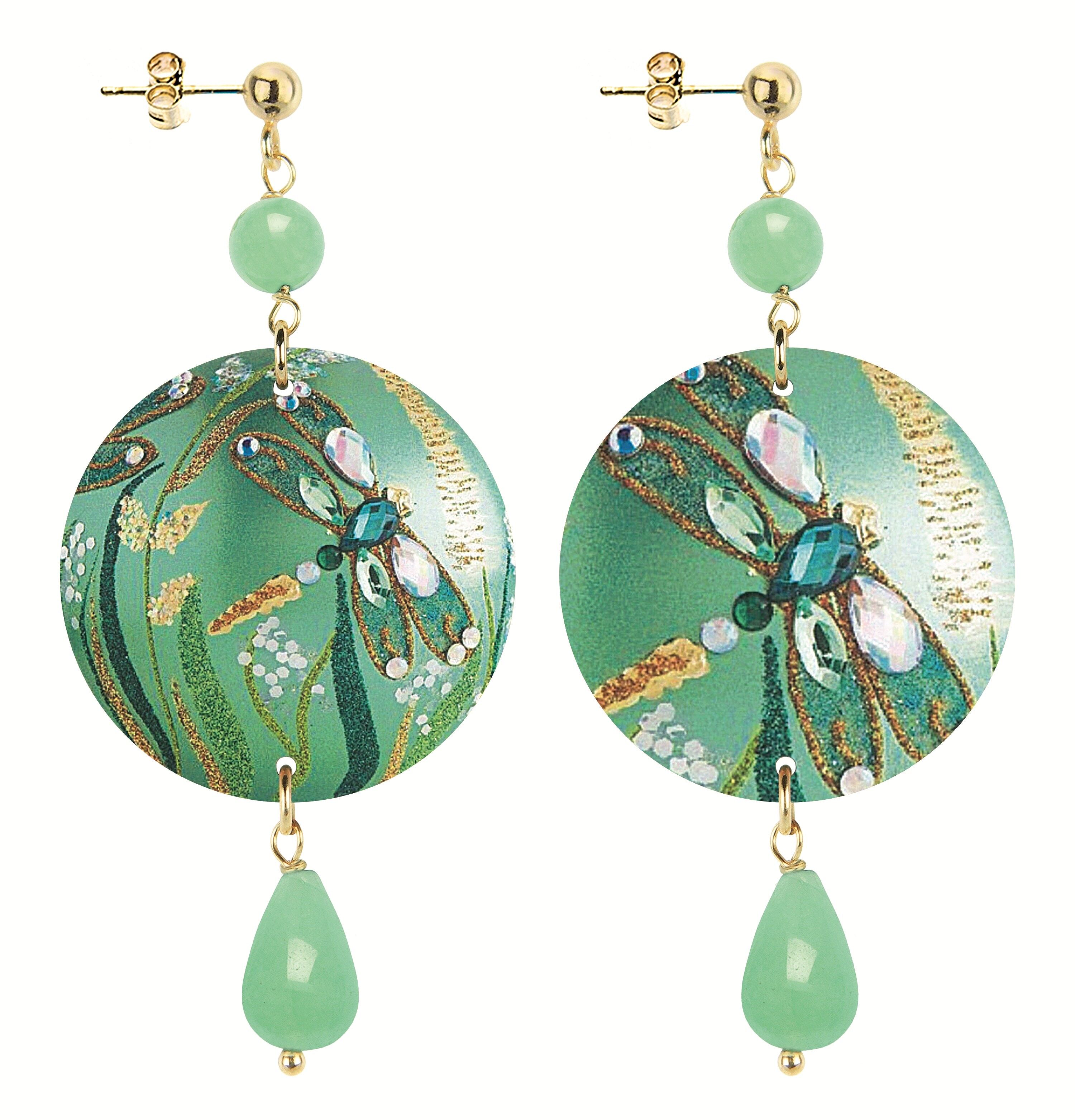 Celebra la primavera con gioielli ispirati alla natura. Orecchini Donna The Circle Piccolo Libellula. Made in Italy