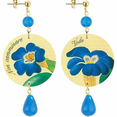 Celebrate spring with flower-inspired jewelry. Women's Earrings The Circle Small Flower Don't Walk Fly. Made in Italy