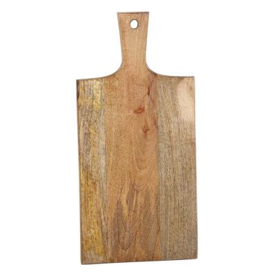 Serving board wood 40cm long chopping board with handle