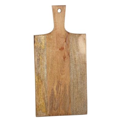 Tagliere in legno lungo 40 cm con manico