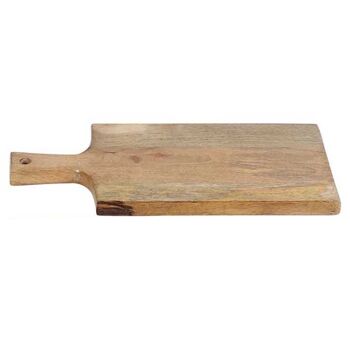 Planche à découper en bois de 40 cm de long avec poignée 2