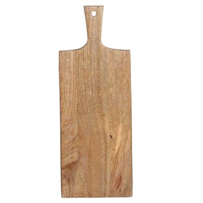 Serving board wood 52cm long chopping board with handle