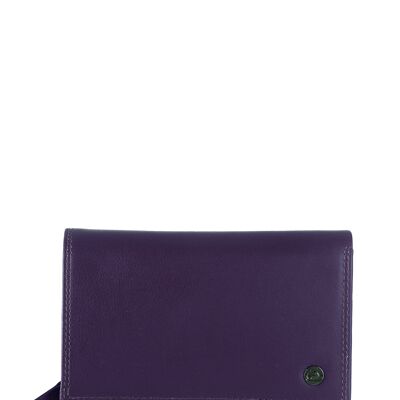 Spongy large women's purse purple 979-28
