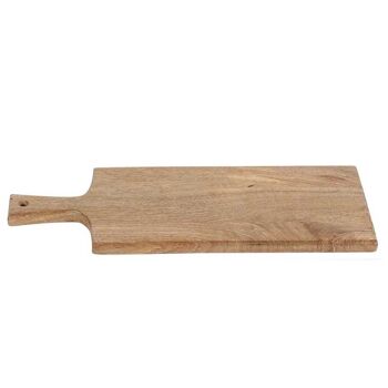 Planche à découper en bois de 65 cm de long avec poignée 2