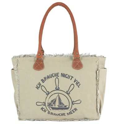 Sunsa Damen Handtaschen. Kleine Tasche aus Canvas & Leder. Beige Nachhaltige Schultertasche. Vintage Handgelenktasche mit Lederreimen
